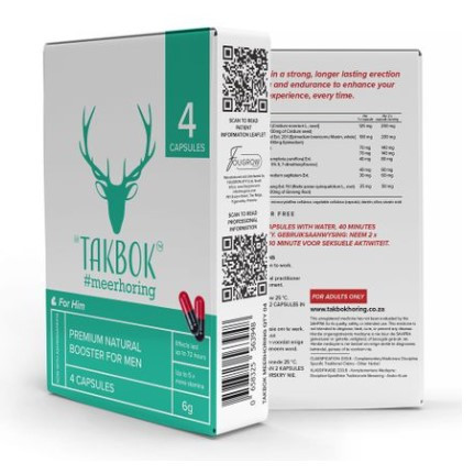 Takbok #meerhoring Male Erection Booster 4-Pack